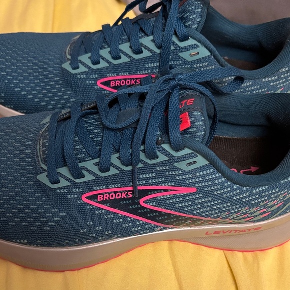 Brooks Blue and Pink Athletic Shoes - Picture 3 of 5